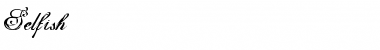 Selfish Font
