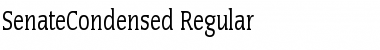 SenateCondensed Regular Font SenateCondensed Regular Font