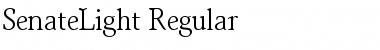 SenateLight Regular Font