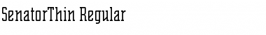 SenatorThin Regular Font