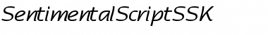 Download SentimentalScriptSSK Font