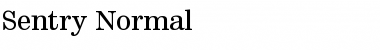 Sentry Normal Font