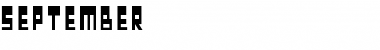 september Font