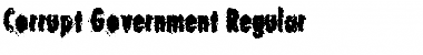 Corrupt Government Font