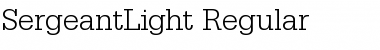 SergeantLight Font