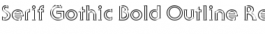 Download Serif Gothic Bold Outline Font