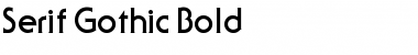 Serif Gothic Bold Font