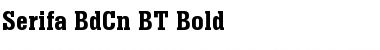 Serifa BdCn BT Bold Font