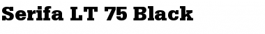 Serifa LT 55 Roman Bold Font