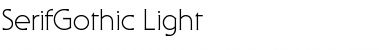 SerifGothic-Light Regular Font