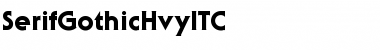SerifGothicHvyITC Medium Font