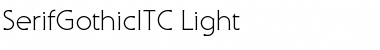 SerifGothicITC Light Font