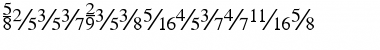 SeriFractions Regular Font