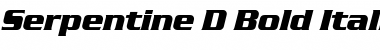 Serpentine D Bold Italic Font