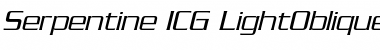 Serpentine ICG LightOblique Font