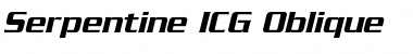 Serpentine ICG Oblique Font