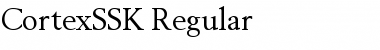 CortexSSK Regular Font