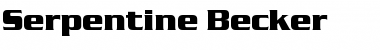 Serpentine Becker Font