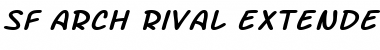 SF Arch Rival Extended Italic Font SF Arch Rival Extended Italic Font