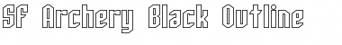 SF Archery Black Outline Font