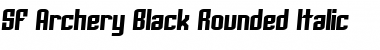 SF Archery Black Rounded Italic Font
