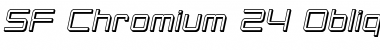 SF Chromium 24 Oblique Font
