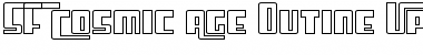SF Cosmic Age Outine Upright Font