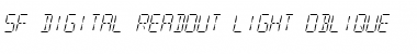 SF Digital Readout Font