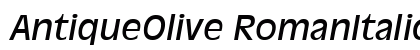 AntiqueOlive RomanItalic preview