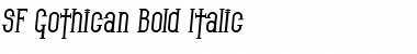 SF Gothican Bold Italic Font SF Gothican Bold Italic Font