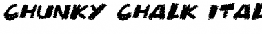 Chunky Chalk Font