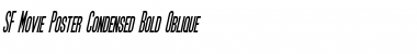 SF Movie Poster Condensed Font