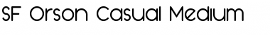 SF Orson Casual Medium Regular Font SF Orson Casual Medium Regular Font