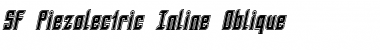 SF Piezolectric Inline Font
