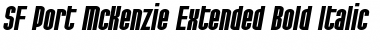 SF Port McKenzie Extended Font