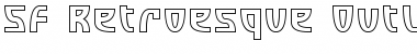 SF Retroesque Outline Regular Font SF Retroesque Outline Regular Font