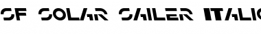 SF Solar Sailer Italic Font SF Solar Sailer Italic Font