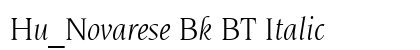 Hu_Novarese Bk BT Italic Preview