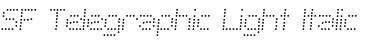 SF Telegraphic Light Italic Font SF Telegraphic Light Italic Font