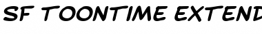 SF Toontime Extended Bold Italic Font