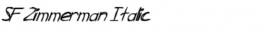 SF Zimmerman Font