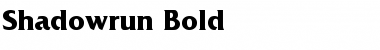 Shadowrun Bold Font