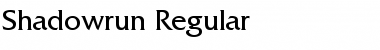 Shadowrun Regular Font Shadowrun Regular Font