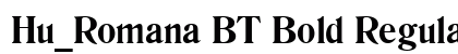 Hu_Romana BT Bold Regular preview