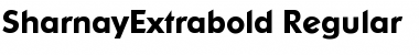 SharnayExtrabold Regular Font