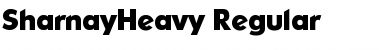 SharnayHeavy Regular Font