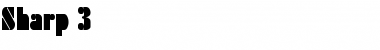 Sharp 3 Font