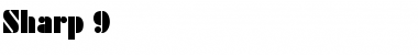 Download Sharp 9 Font Download Sharp 9 Font