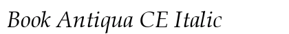 Book Antiqua CE Italic Preview
