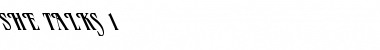 Download She Talks 1 Font Download She Talks 1 Font